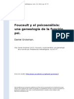Daniel Groisman (2012). Foucault y el psicoanalisis una genealogia de la funcion psi.pdf