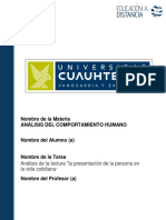 Analisis de La Lectura La Presentación de La Persona en La Vida Cotidiana