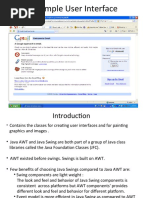 A Sample User Interface