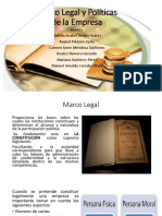 Marco Legal y Políticas de La Empresa