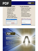 Download ANSYS V11 Rotor Dynamics Web Seminar by Claudio Haya SN37038268 doc pdf
