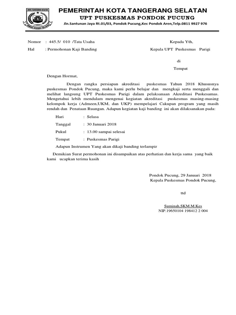 Surat Permohonan Kaji Banding