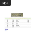 Sanskruti Township Bus Timings