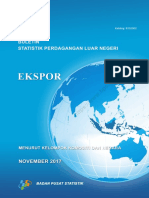 Buletin Statistik Perdagangan Luar Negeri Ekspor Menurut Kelompok Komoditi Dan Negara, November 2017