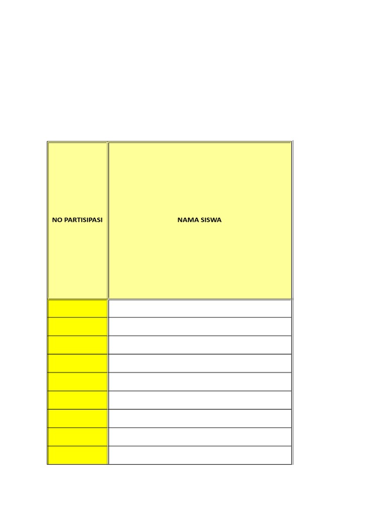 Template Rekapitulasi Isian Form Kuesioner | PDF