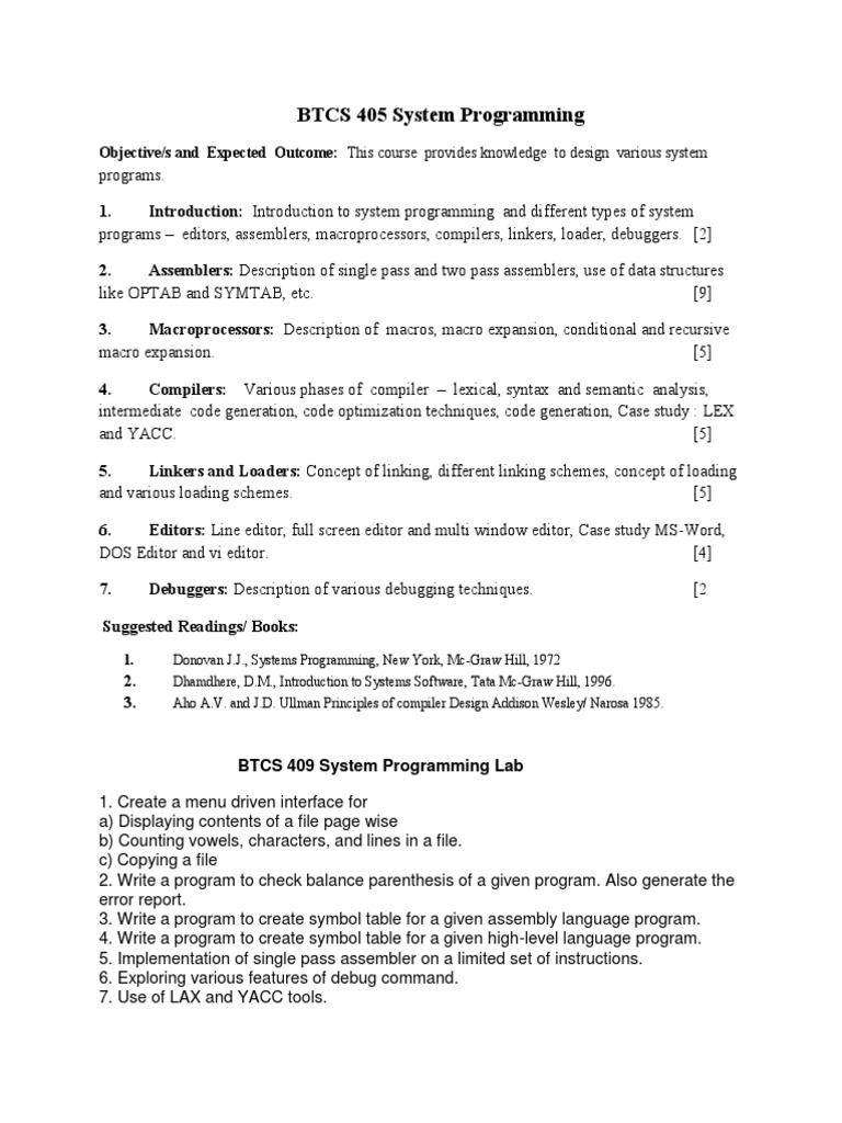 System Programming Essentials | PDF | Computers