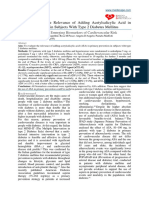 A Study About The Relevance of Adding Acetylsalicylic Acid in Primary Prevention in Subjects With Type 2 Diabetes Mellitus