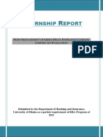 Internship Report FBS DU HMT