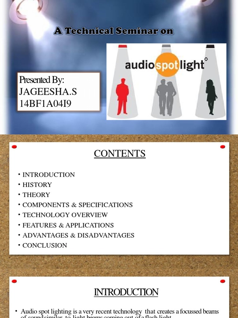 Audio Spotlight Technology Overview | PDF | Loudspeaker | Audio Electronics