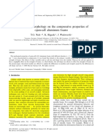 Effect of Cell Morphology On The Compressive Properties of Open-Cell Alumin