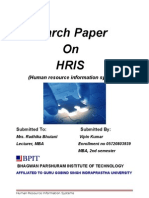 Final Research Paper On Hris