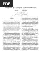 Shape Matching of 3-D Contours Using Normalized Fourier Descriptors