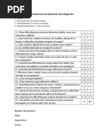 Cuestionario SWAL-QoL en Español | PDF