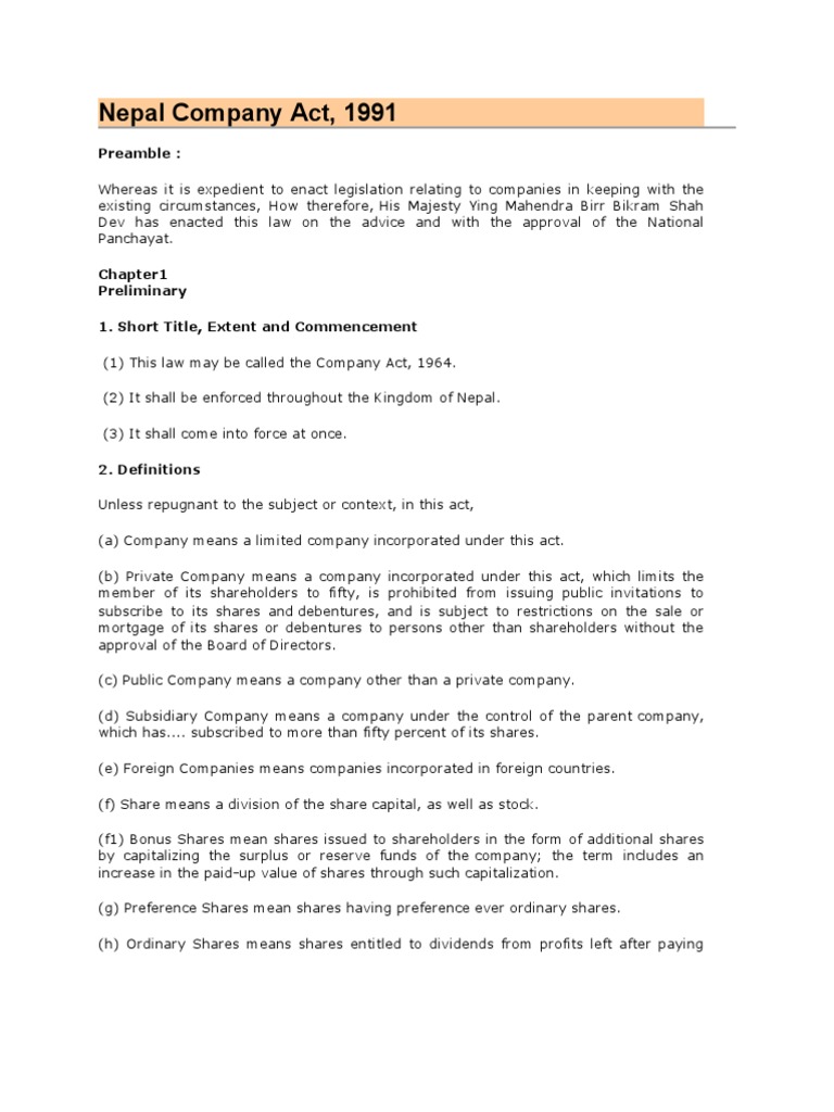 Public Company Regulations in Nepal | PDF | Proxy Voting | Board Of ...