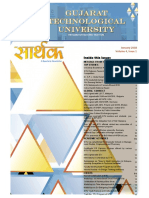 GTU Newsletter - Sarthak Volume 4 Issue 1