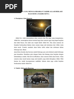 Peristiwa Yang Menggambarkan Takdir Allah Berlaku Bagi Semua Makhluknya Pdf
