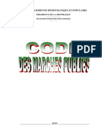 code des marchés publics en Algerie.pdf