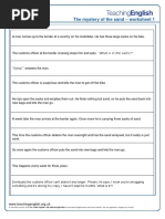 The Mystery of The Sand-Worksheet1