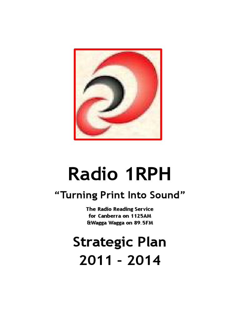 Radio 1RPH Strategic Plan 2011-2014 | PDF | Radio | Am Broadcasting