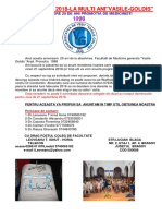 Revederea de 20 de Ani A Promotiei de Medicinisti 1998-Vasile Goldis Arad