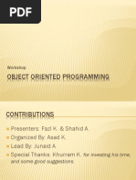 Object Oriented Programming