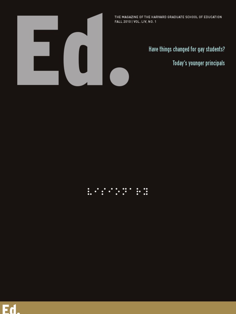 Ed. Magazine, Fall 2010 | PDF | Teachers | Disability