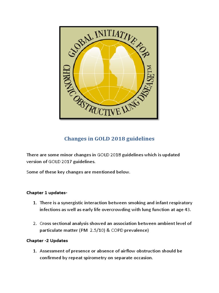 Changes in GOLD 2018 guidelines.pdf Chronic Obstructive Pulmonary
