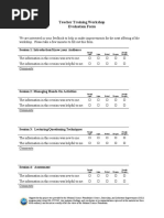 Teacher Training Workshop Template | PDF | Teaching Method | Teacher ...
