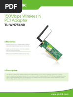 TL-WN751ND V2.0 Datasheet