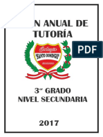 Plan Anual de Tutoría 3º Secundaria