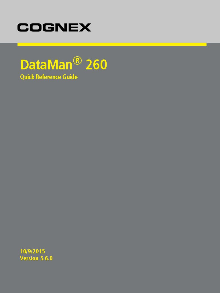 Sensor Dataman DM260 Quick Reference 5 6 | PDF | License | Electrical