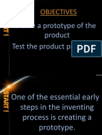 Create and test product prototype