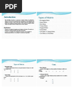 Types of Matrix: Definition