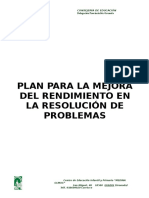 Plan Mejora Resolución Problemas