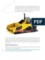 Fungsi Alat Asphalt Finisher 2