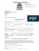 TSC Bank Form Details