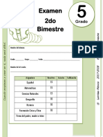 5to Grado - Examen Bloque 2 (2017-2018)