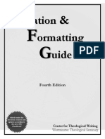 CTW Resource - Citation and Formatting Guide - Fourth Edition