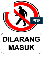 DILARANG MASUK