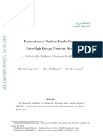 Destruction of Nuclear Bombs Using Ultra-High Energy Neutrino Beam