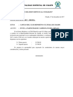 Municipalidad de Chadín invita a clubes deportivos a campeonato relámpago