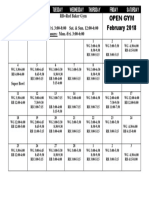 2018 February Open Gym