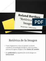 Roland Barthes - "Retórica de La Imagen" Micaela Garay - Celina Carstens