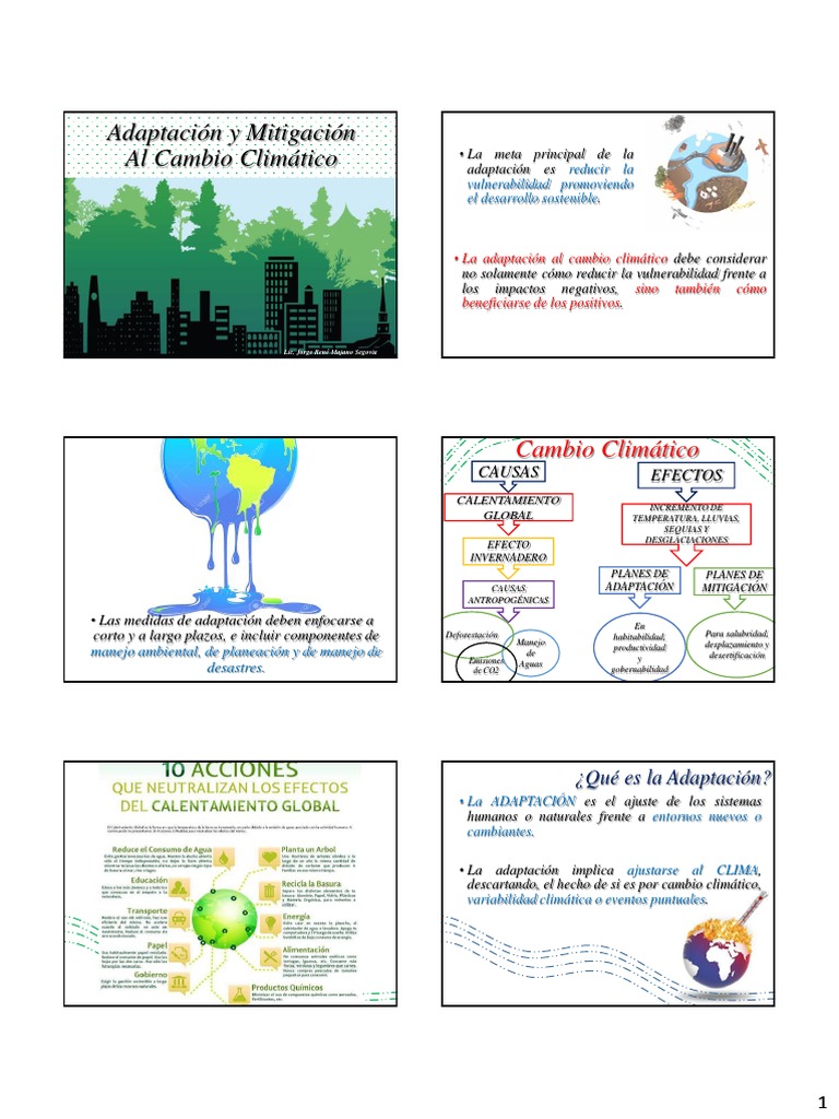 2 Adaptación y Mitigación Al Cambio Climático | PDF | Mitigación del ...