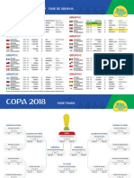PÃO de QUEIJO & CIA - Tabela Da Copa Do Mundo 2018-2