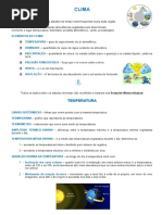Clima - Elementos Do Clima e Sua Variação