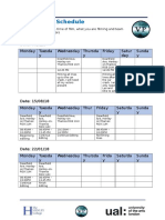 production schedual