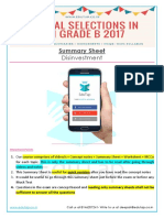 DSummary Sheet - Disinvestment