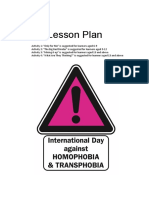 IDAHO Lesson Plan Homophobia