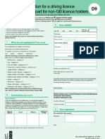 Application For A Driving Licence Counterpart For non-GB Licence Holders